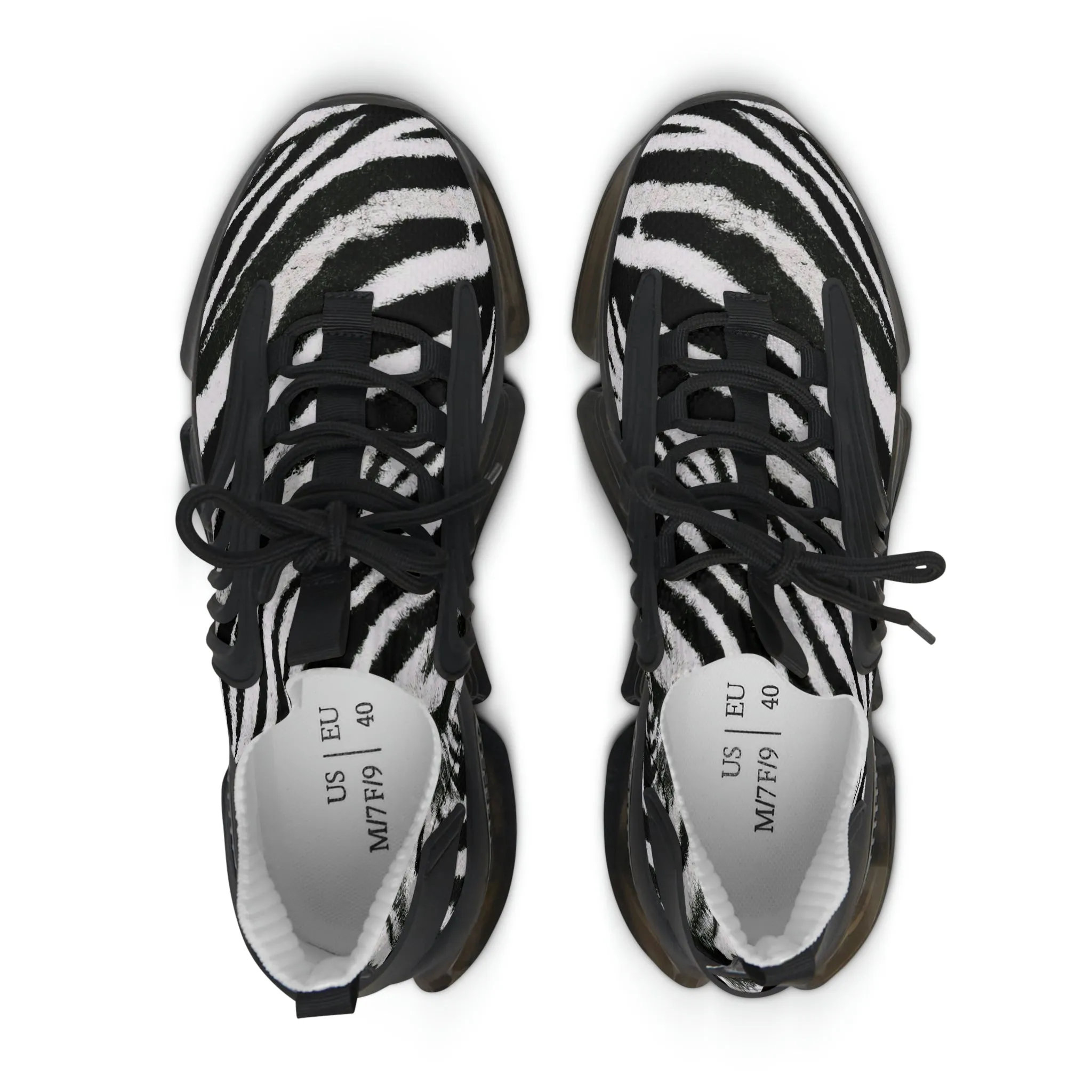 Vampire Art Grunge Zebra Women's Mesh Sneakers