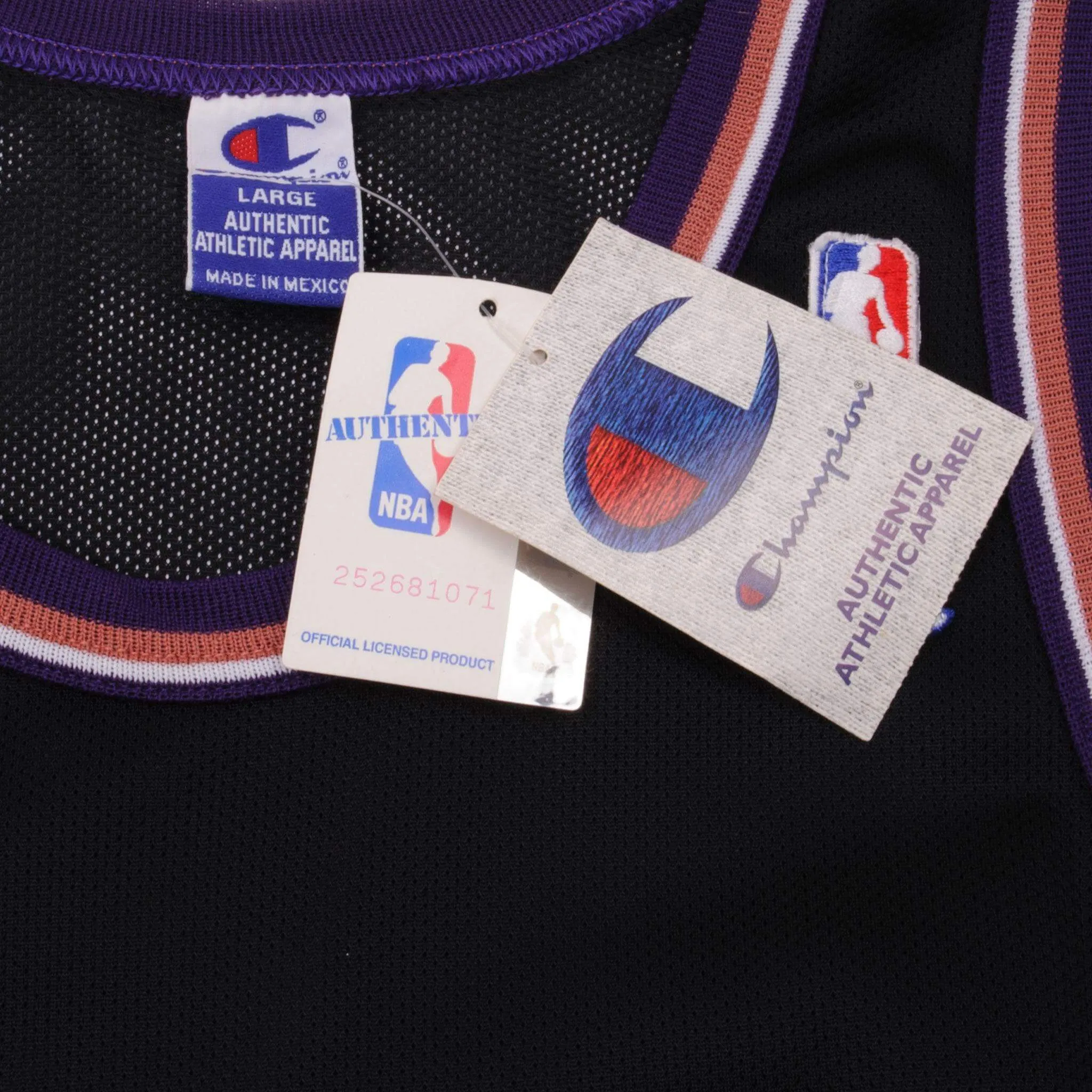 VINTAGE DEADSTOCK CHAMPION NBA UTAH JAZZ JERSEY 1990s SIZE 44 NOS